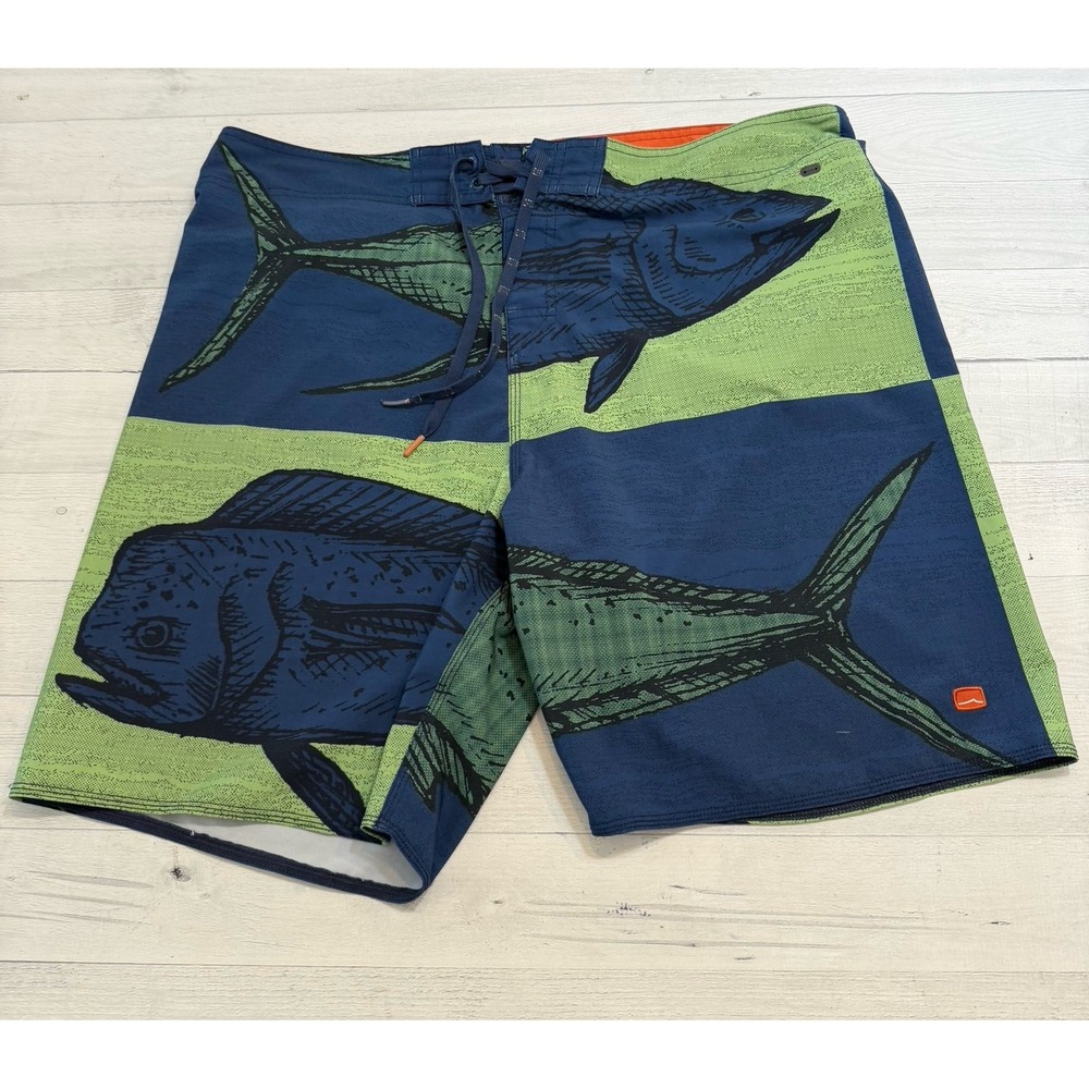 Cova‎ heads or tails board shorts swim trunks men's size 38